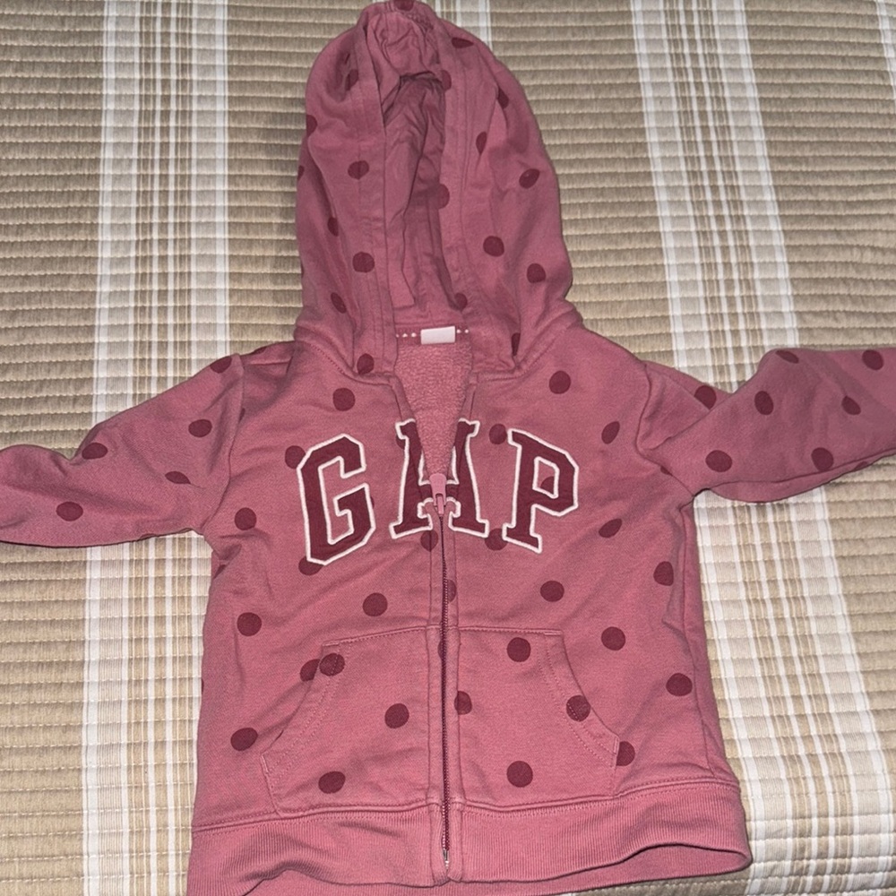 GAP Kids Hoodie with Pink and Red Dots
